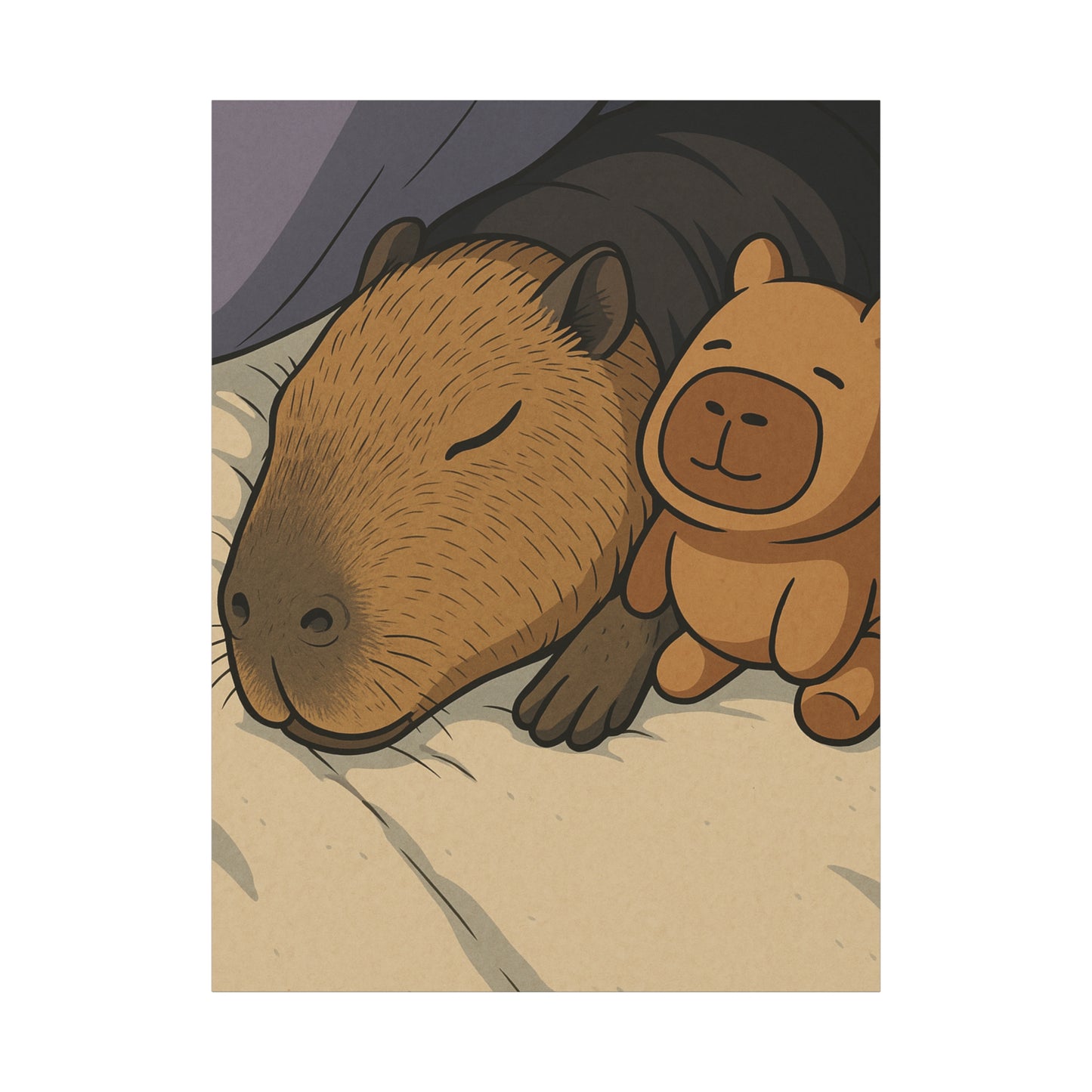 EepyBara - Capybara Dreams Matte Canvas