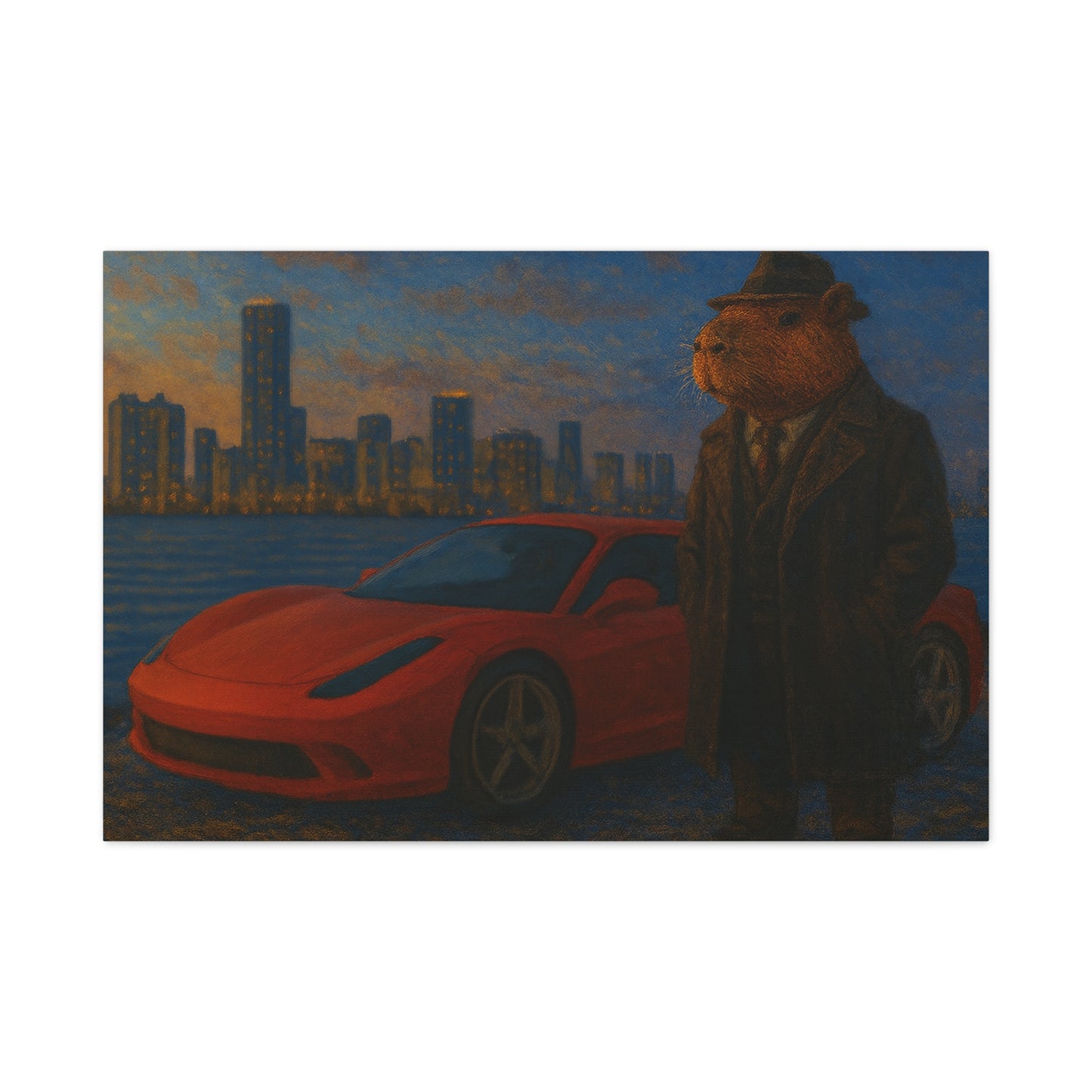 The Capyfather – Matte Canvas Wall Art