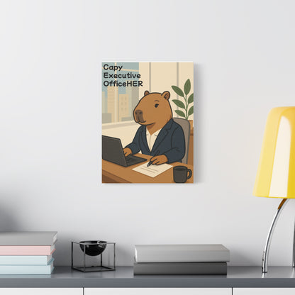 Capy Executive OfficeHER – Matte Canvas Print
