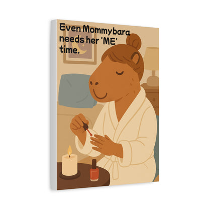 Mommybara Me Time 12" x 16" Matte Canvas Frame