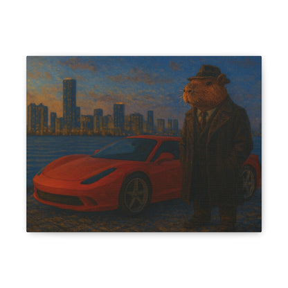 The Capyfather – Matte Canvas Wall Art