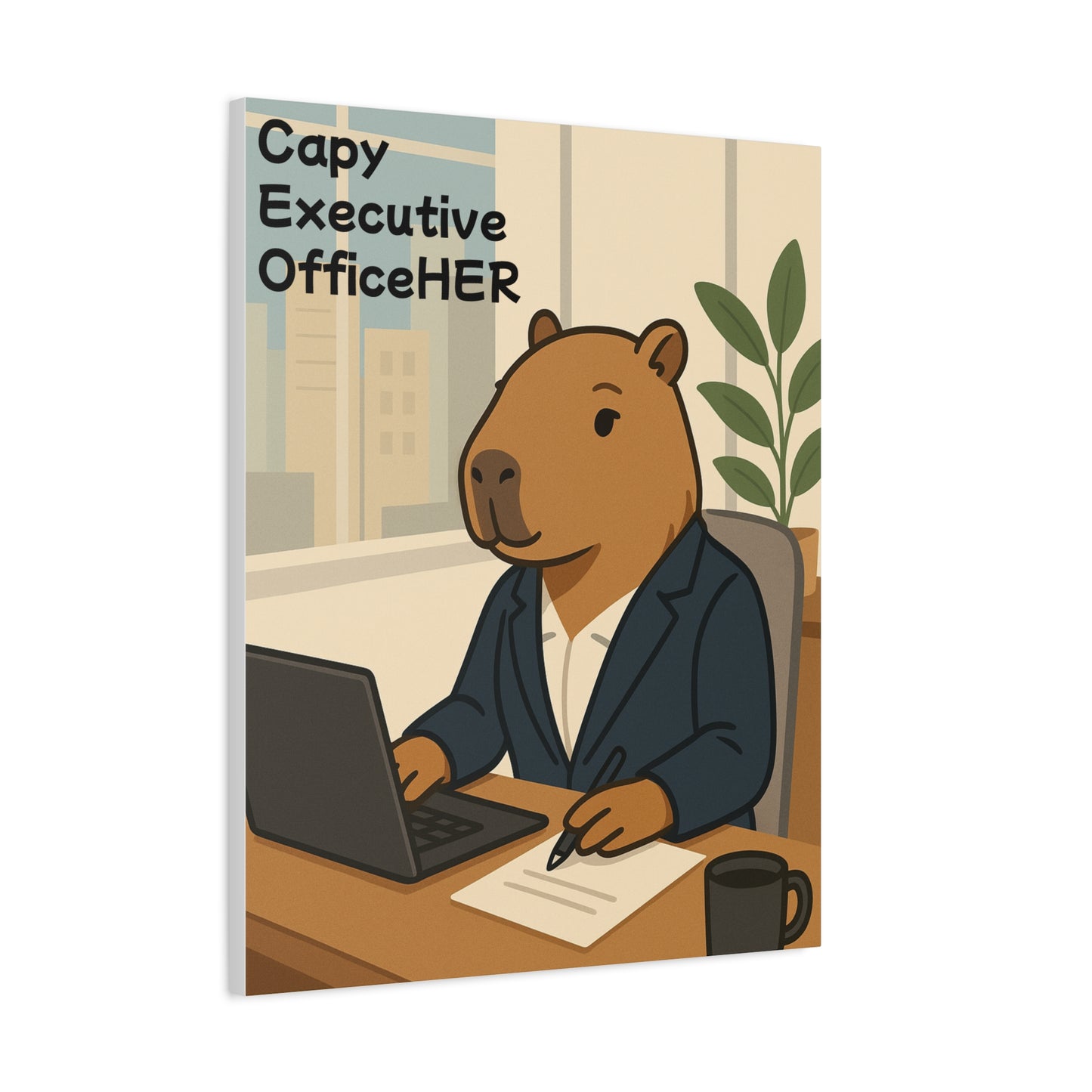 Capy Executive OfficeHER – Matte Canvas Print