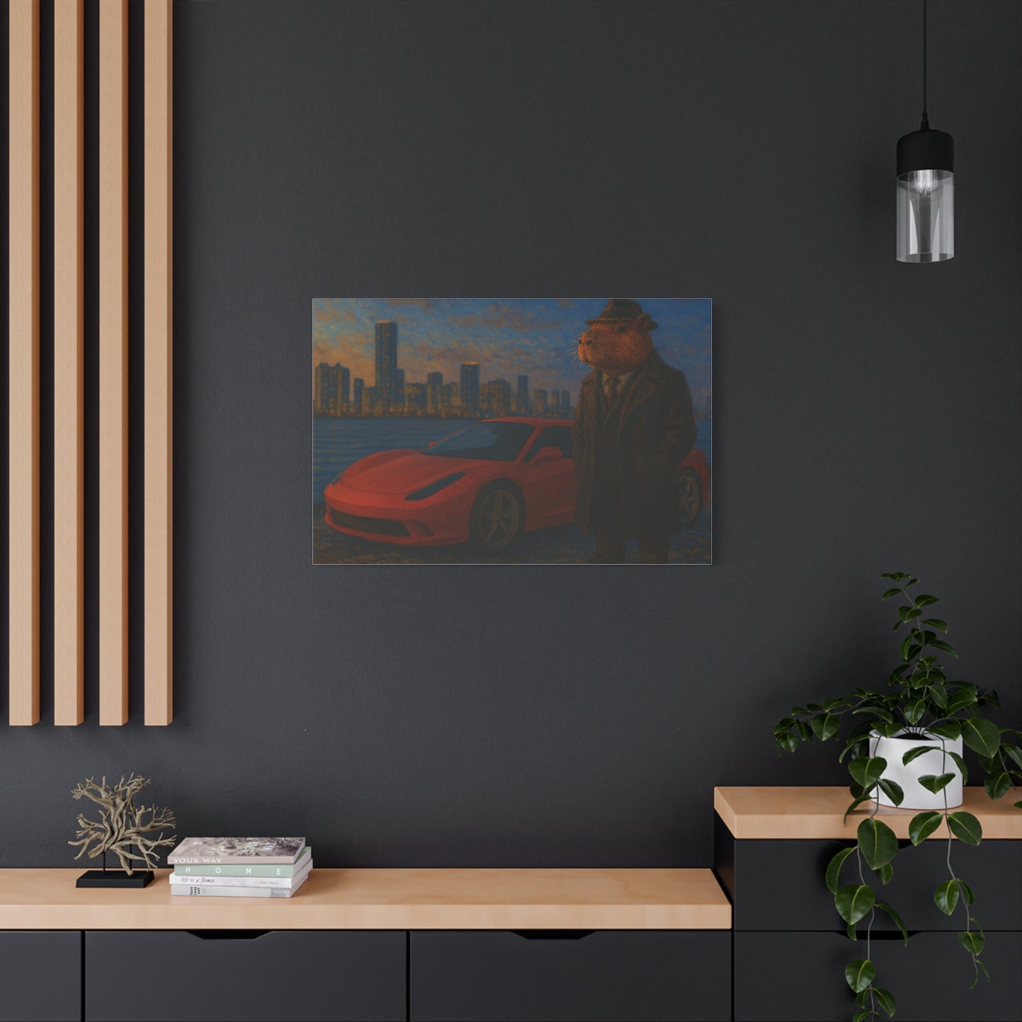 The Capyfather – Matte Canvas Wall Art
